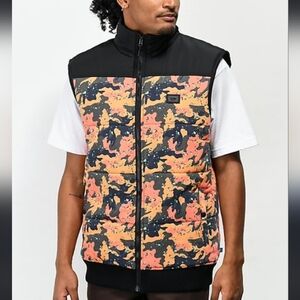 Cookies Mendocino Black & Orange Camo Vest